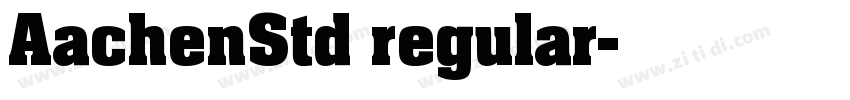 AachenStd regular字体转换